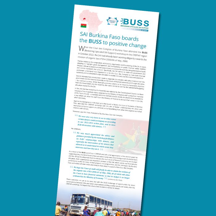 Burkina Faso boards the IDC BUSS